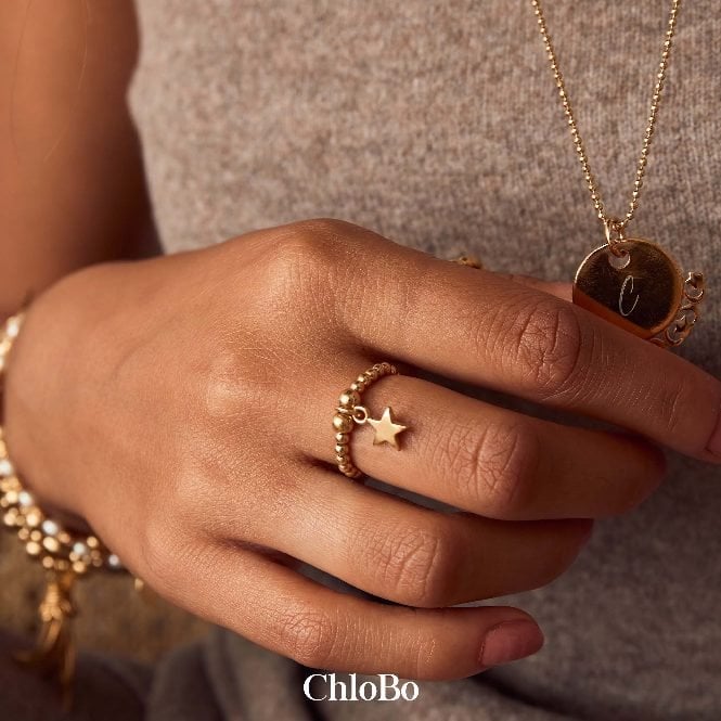 Gold Inset Star Ring, Small - Image 4