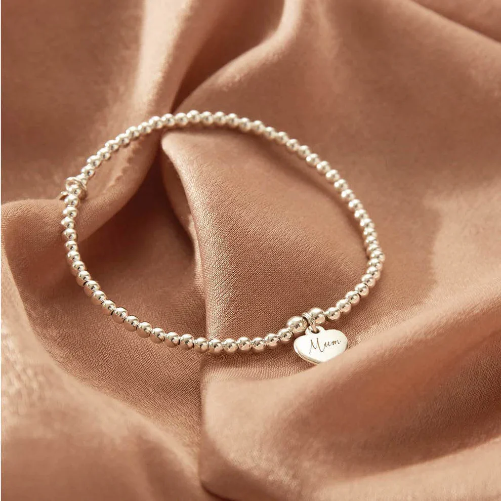 Personalised Cute Charm Heart Bracelet - Image 2