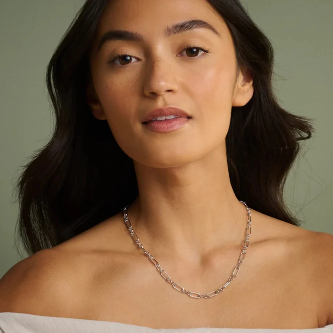 Insignia Silver Charm Necklace - Image 2