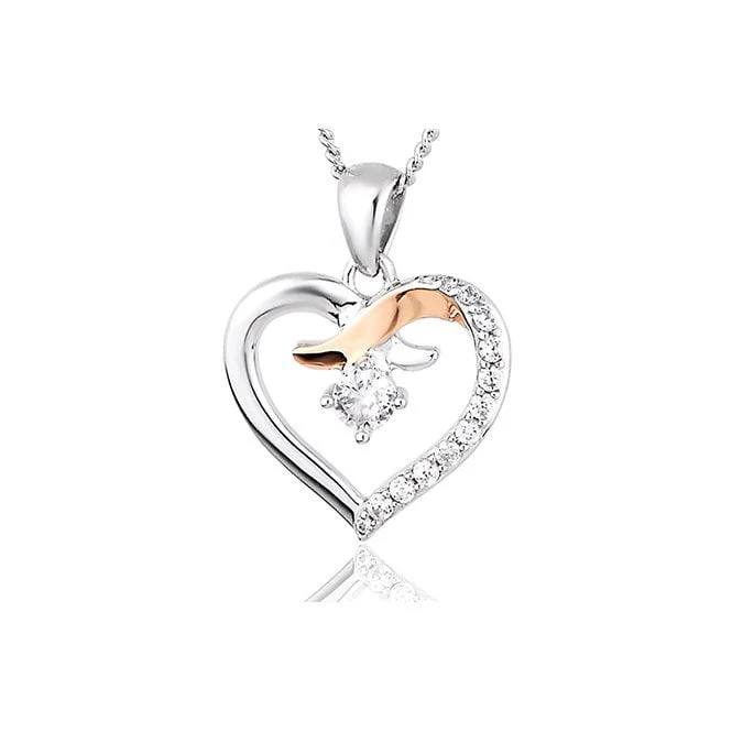 Clogau Kiss Silver Pendant Necklace - Image 3