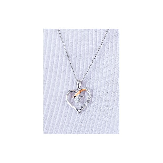 Clogau Kiss Silver Pendant Necklace - Image 4
