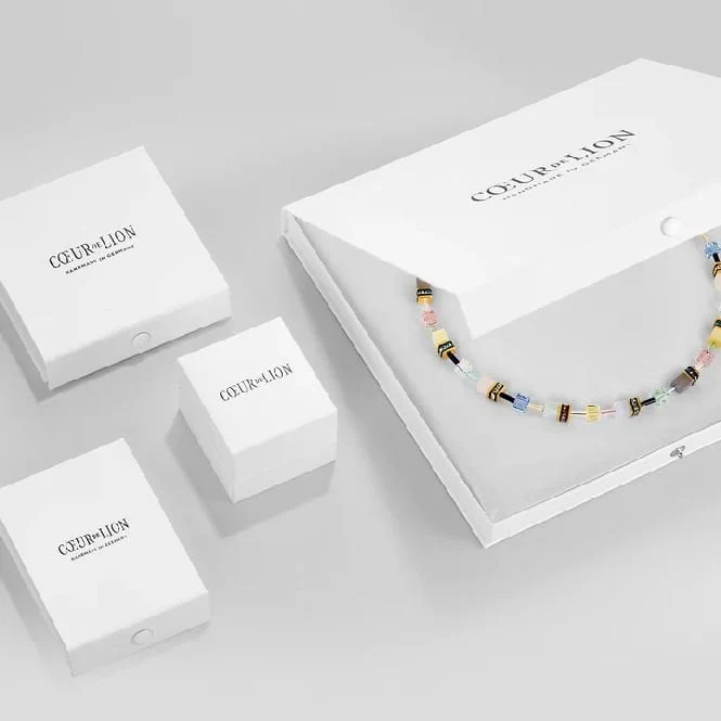 GeoCUBE Bracelet in Silver & Cobalt Blue - Image 3