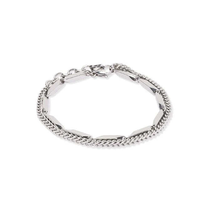 Twisted Layers Bracelet in Silver