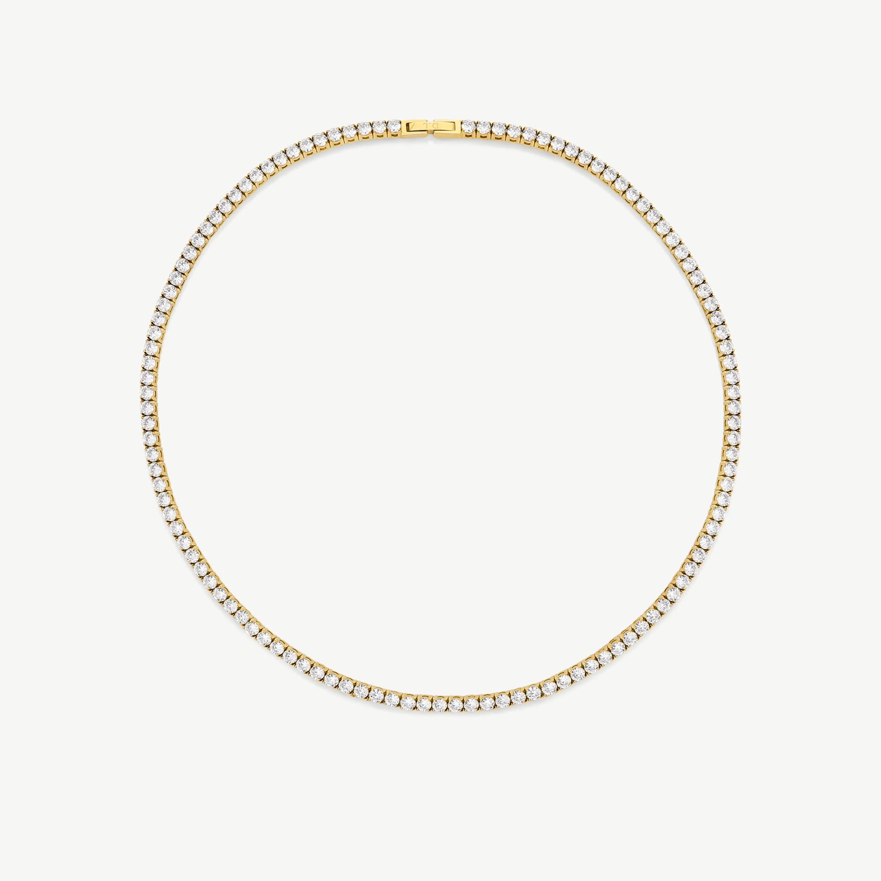 Gold Luxe Tennis Necklace