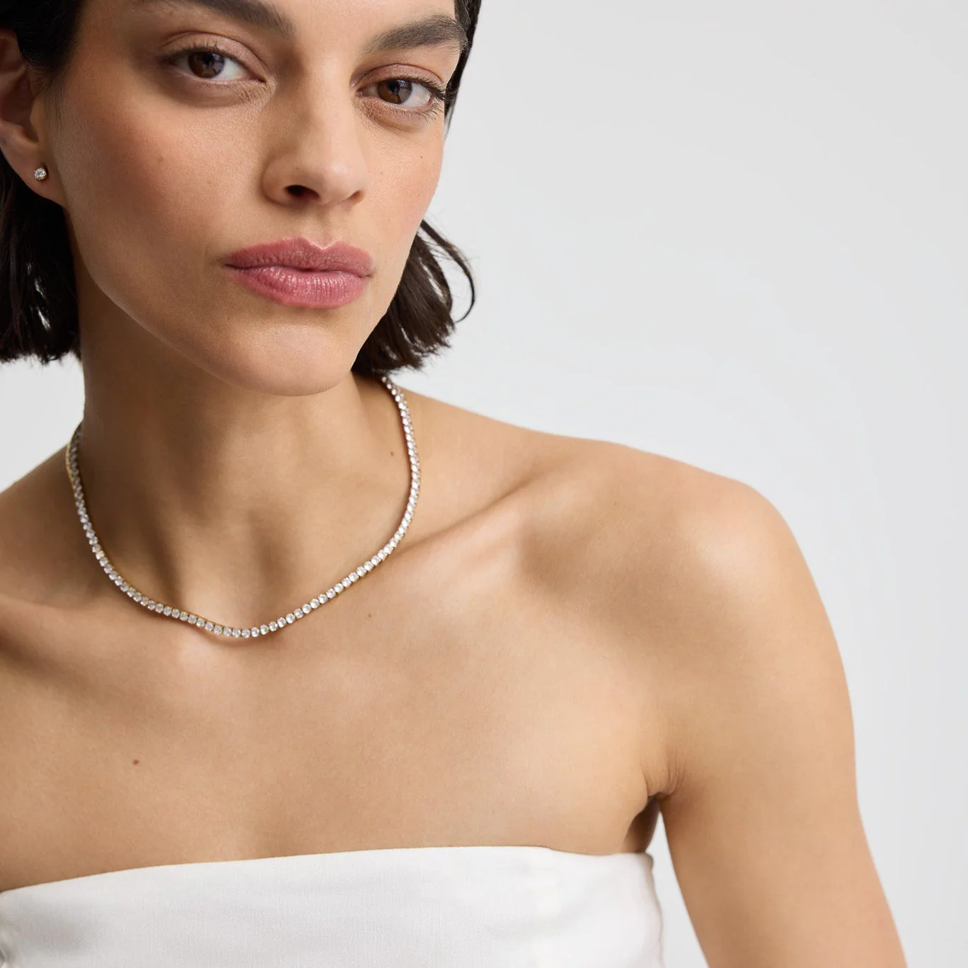 Gold Luxe Tennis Necklace - Image 2