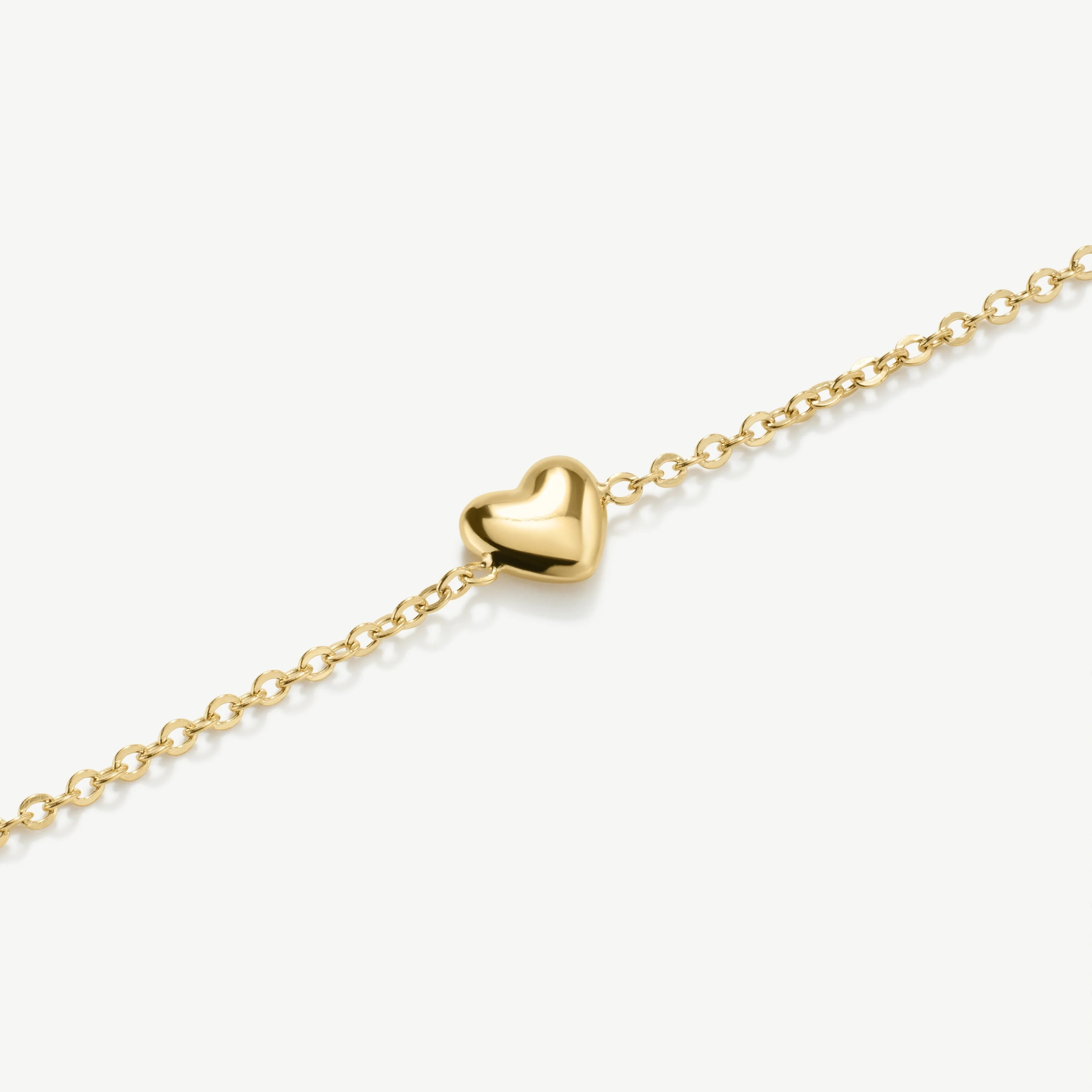 Gold Mini Heart Bracelet - Image 2