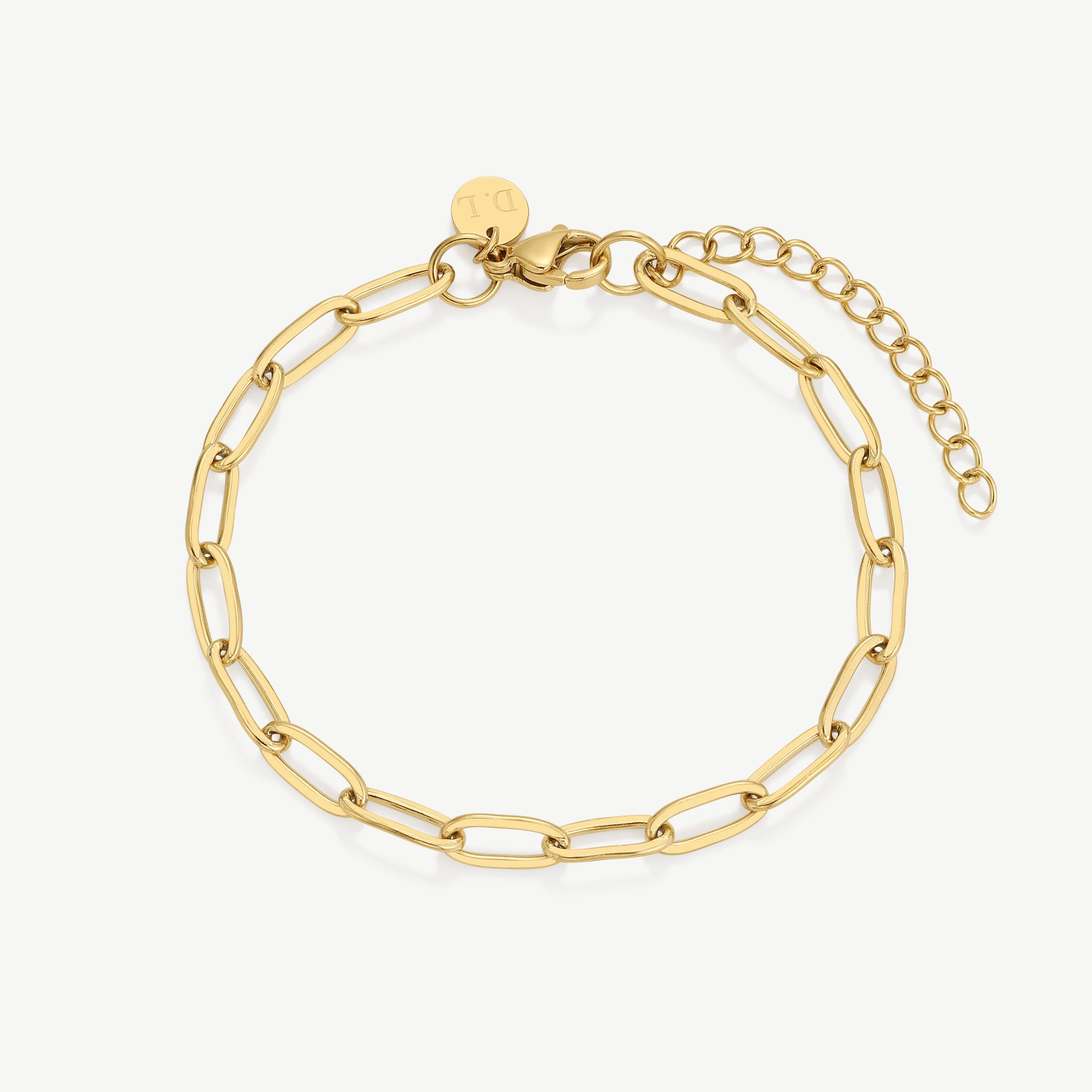 Gold Paperclip Bracelet