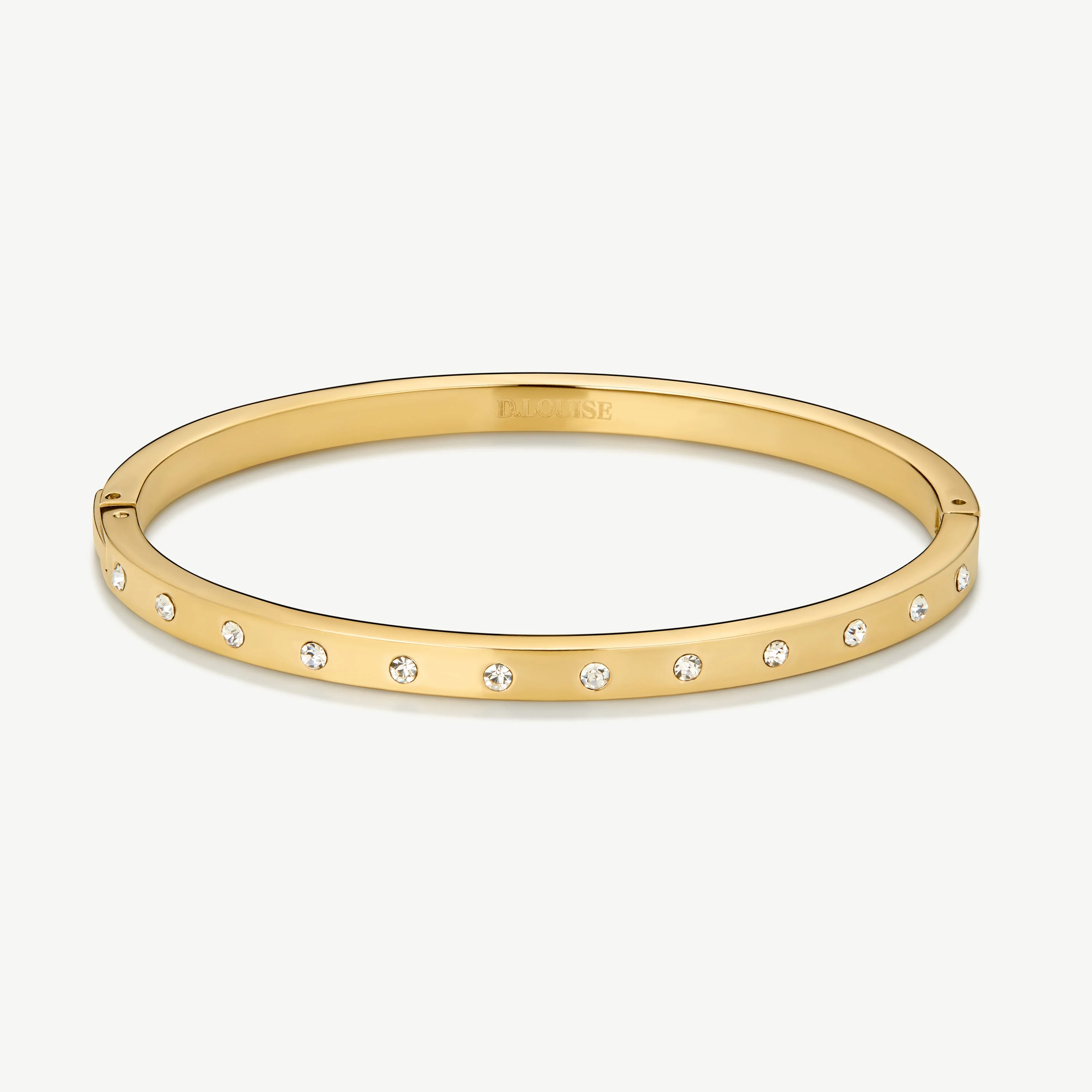 Gold Slim Eternity Bangle