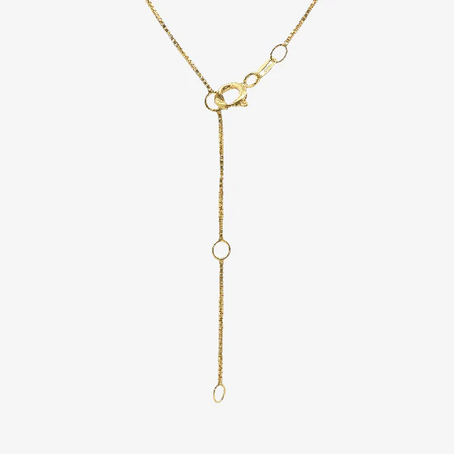Gold 6mm Snake Light Box Chain Necklace, 45cm - Image 2