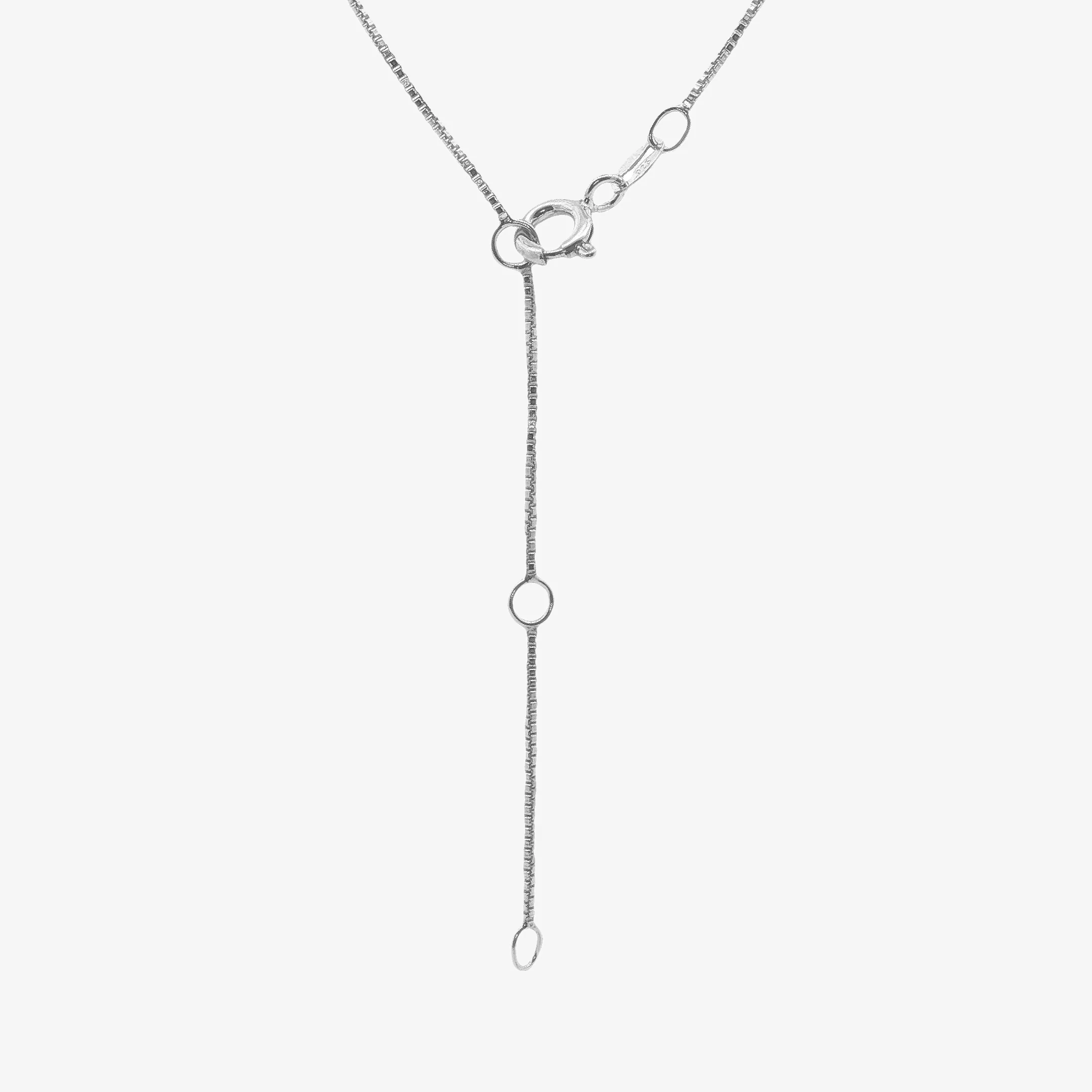 Silver 6mm Snake Light Box Chain Necklace, 45cm - Image 2