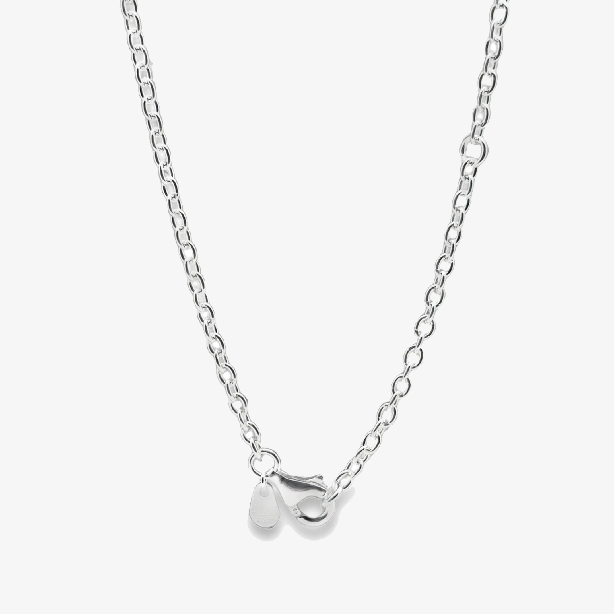 Silver Classic Chain Necklace, 85cm - Image 2