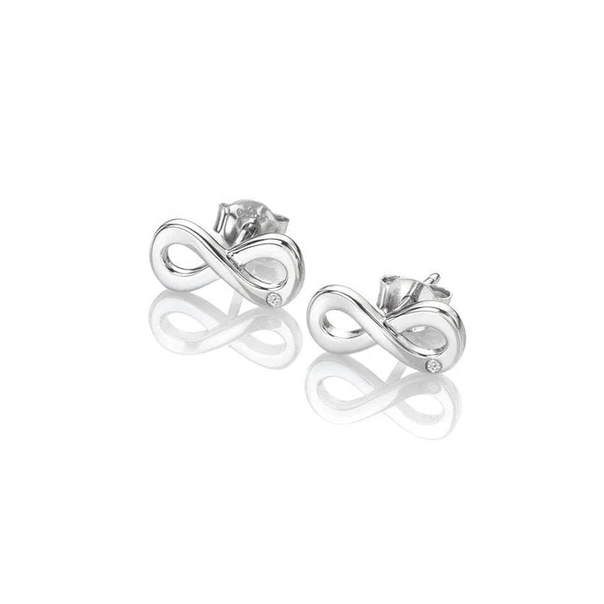 Silver Amulets Infinity Earrings
