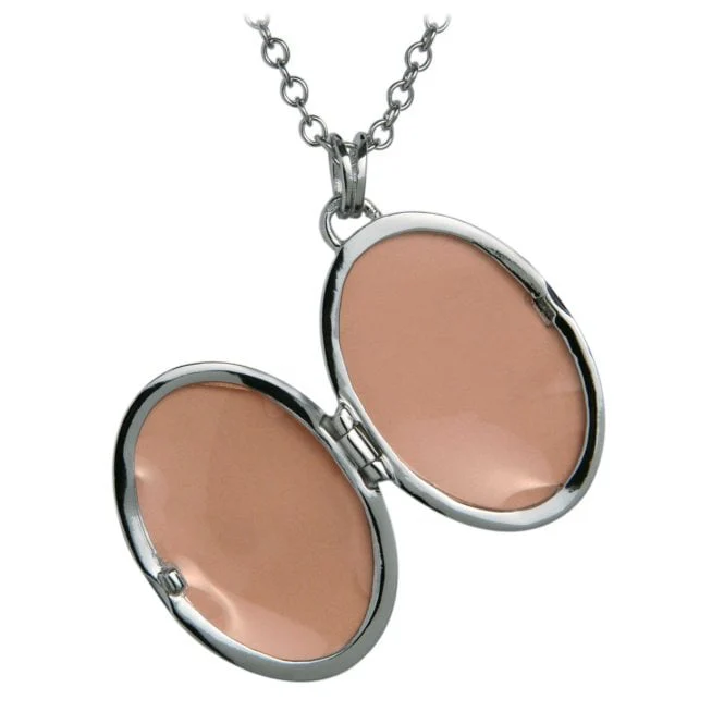 Silver Romantic Oval Locket - Image 2