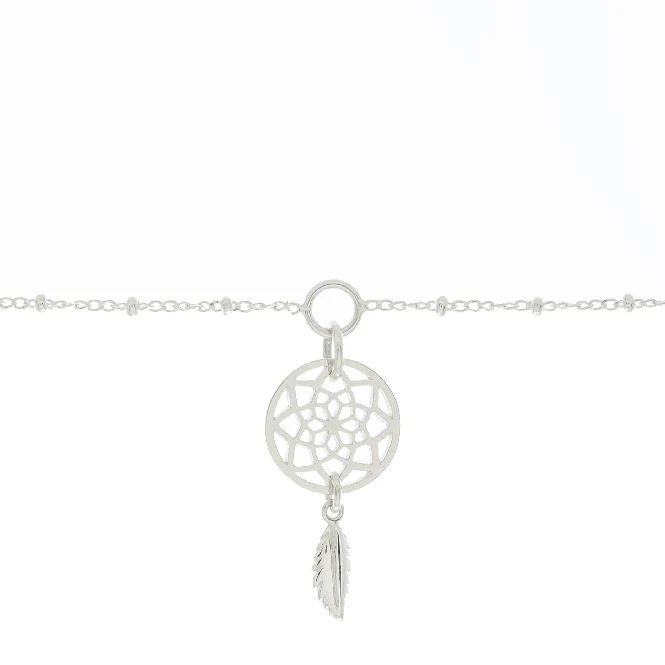 Dreamcatcher Charm Bracelet in Sterling Silver