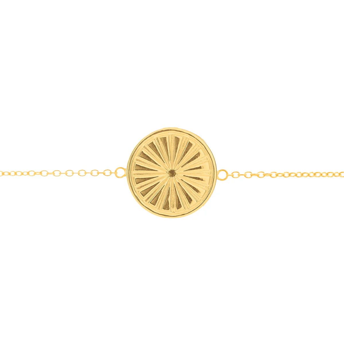 Everything I Need Disc Bracelet in Gold