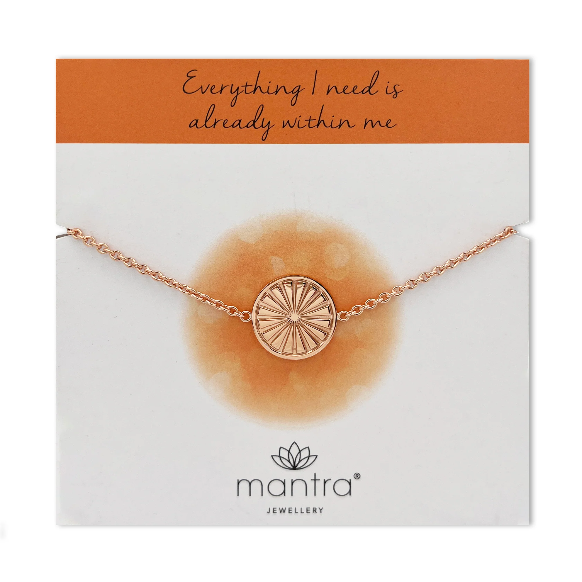 Everything I Need Disc Bracelet in Rose Gold - Image 3