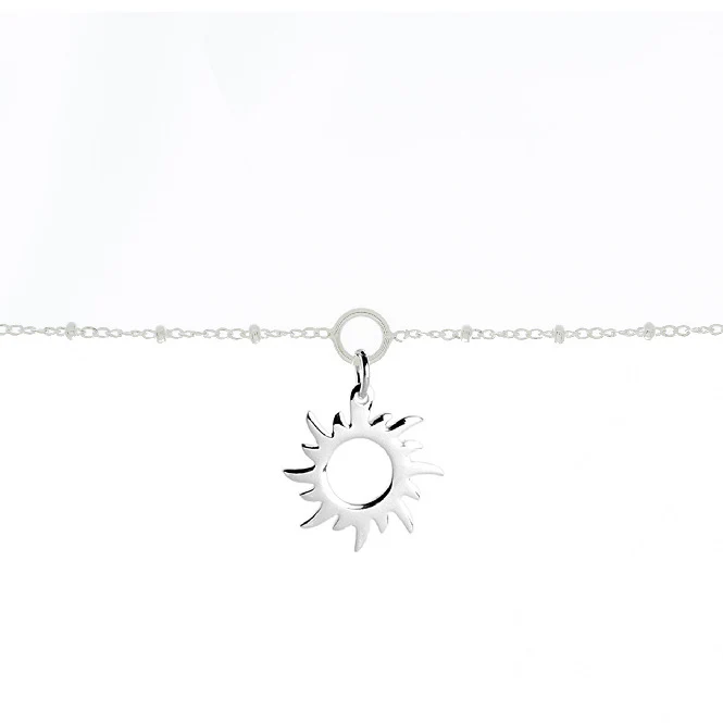 Friendship Sunshine Charm Bracelet in Sterling Silver