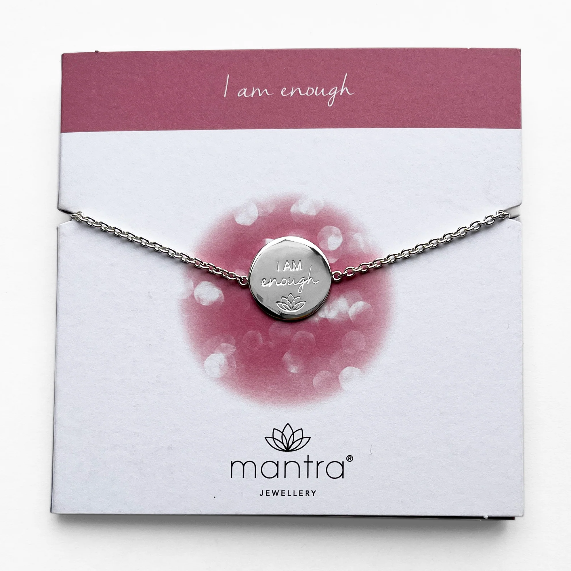 I am Enough Disc Bracelet in Sterling Silver - Image 3