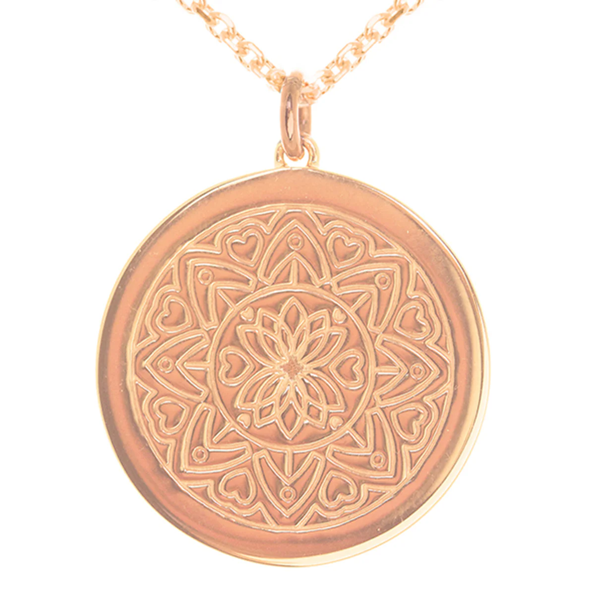Love Mandala myMantra Necklace in Rose Gold, 45cm