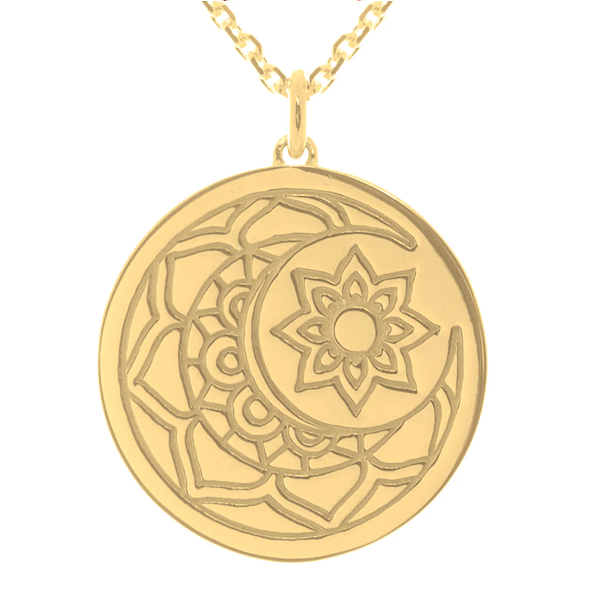 Moon & Sun myMantra Necklace in Gold, 45cm