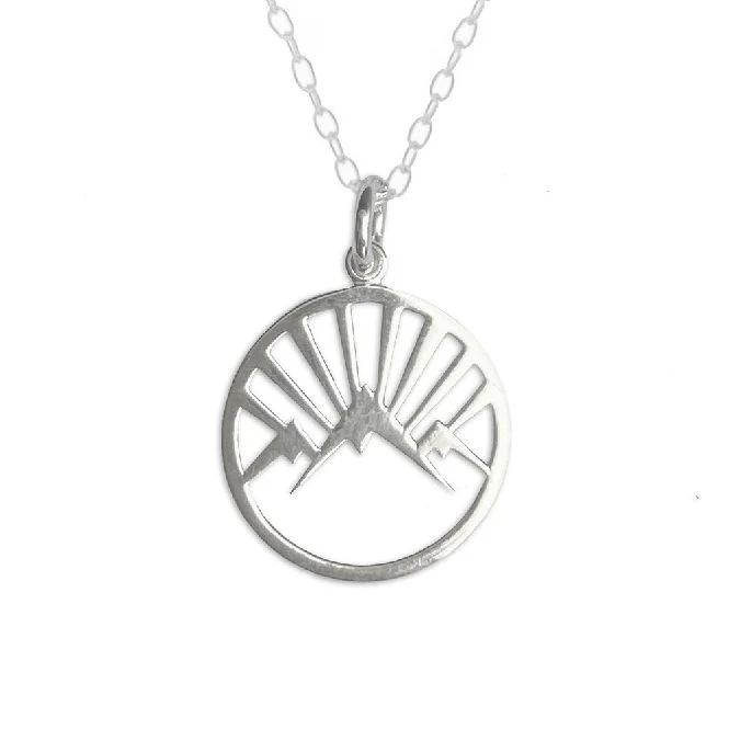 Mountain Necklace in Sterling Silver