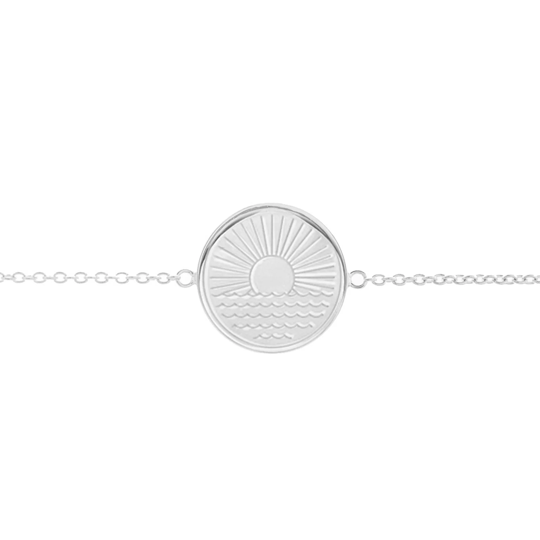 One Day at a Time Disc Bracelet in Sterling Silver