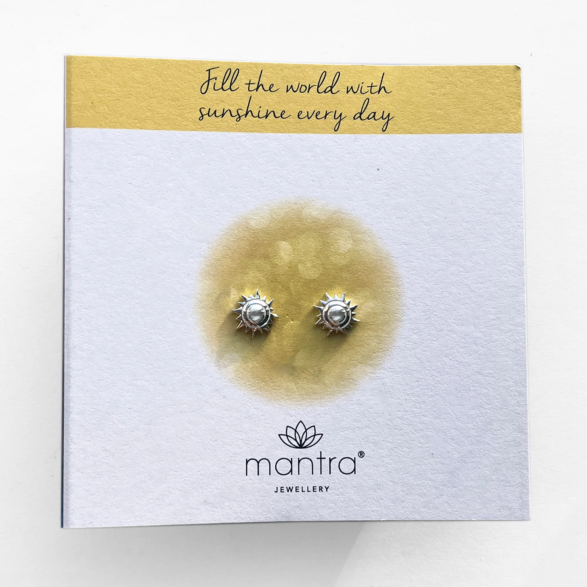 Sun Earrings in Sterling Silver - Image 3