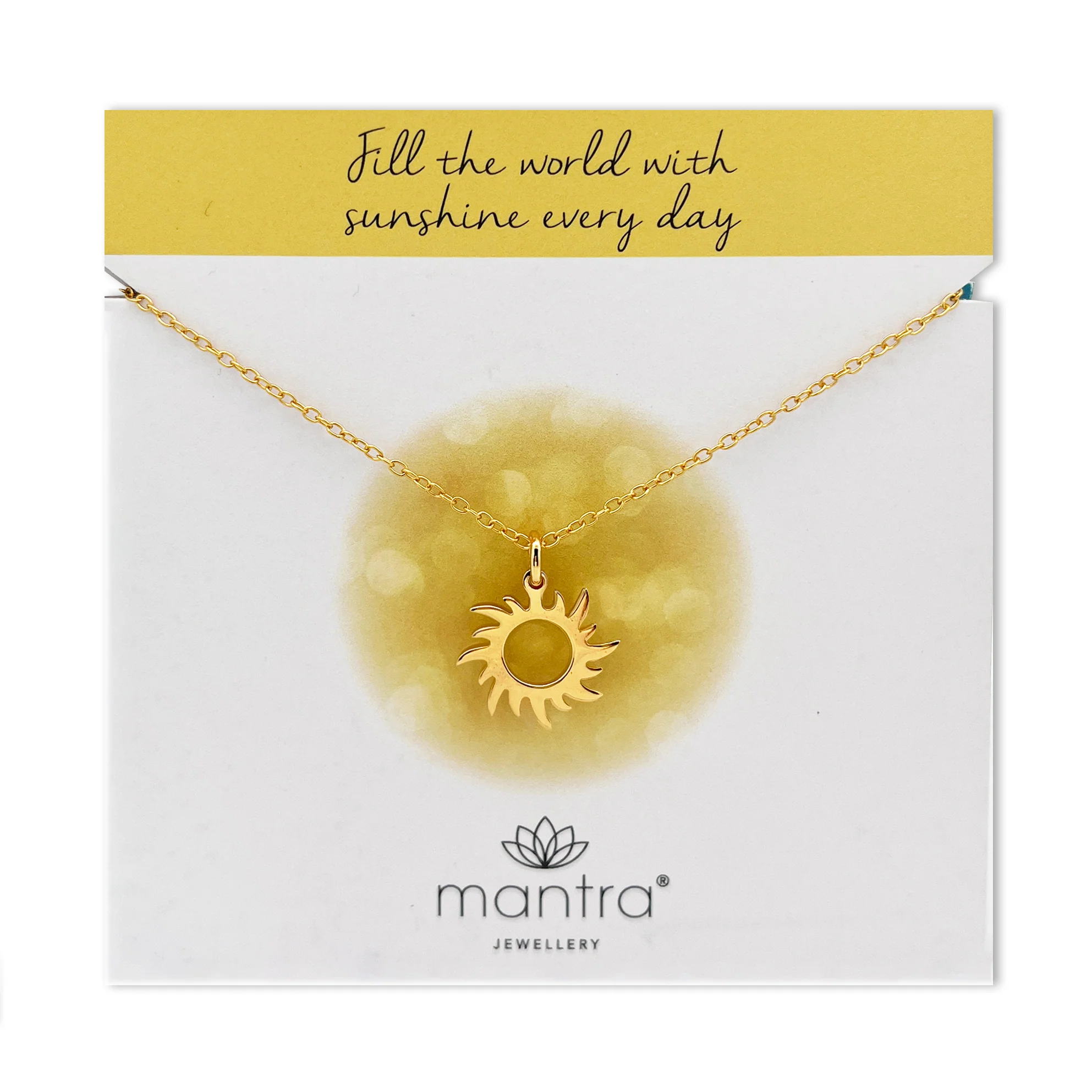 Sun Necklace in Gold - Image 3