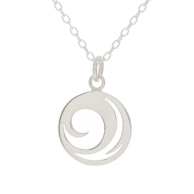 Wave Necklace in Sterling Silver