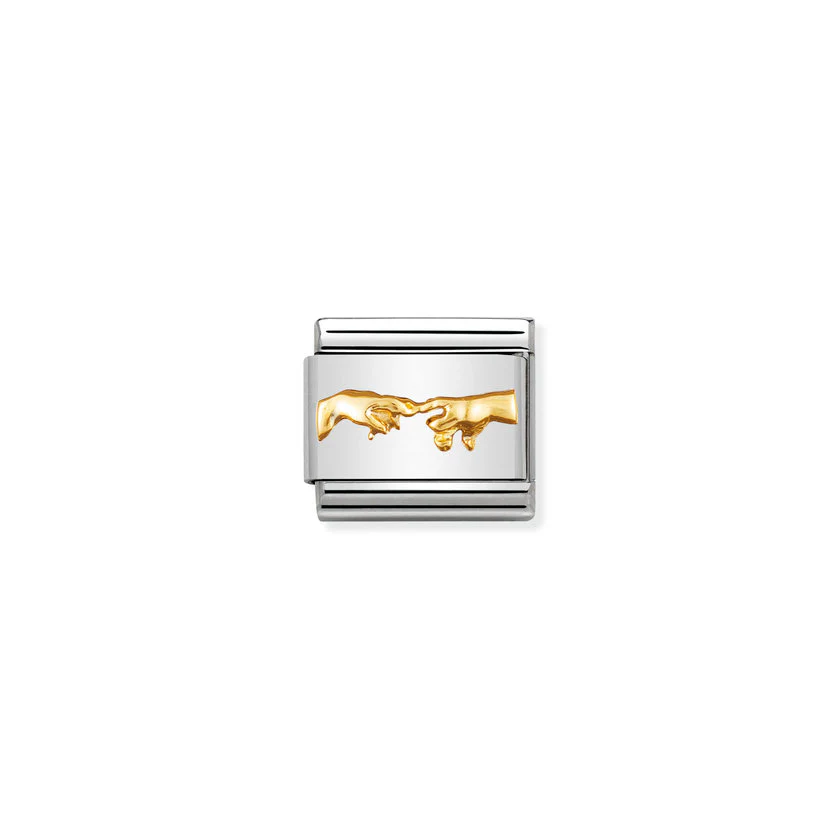 Classic Gold Creation of Adam Faith & Religion Charms