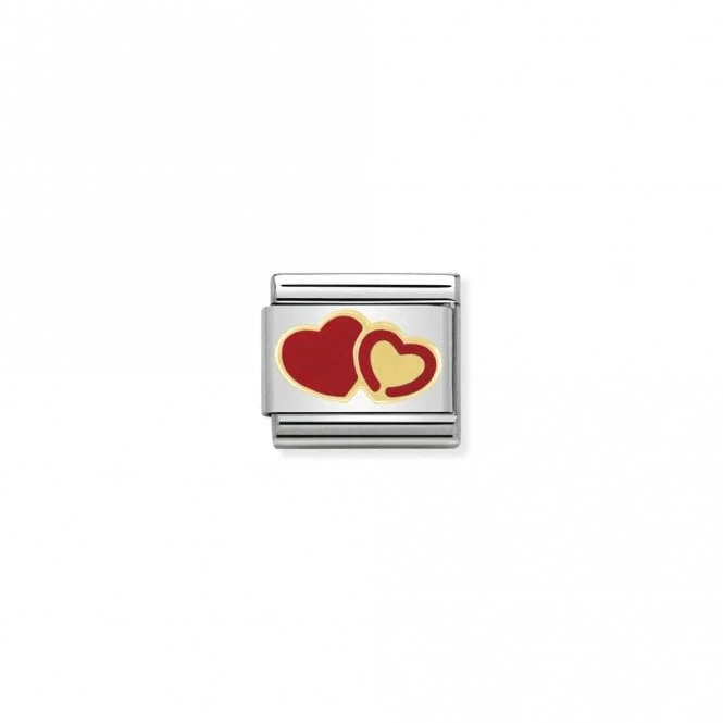 Classic Gold Double Hearts Series Love & Hearts Charms