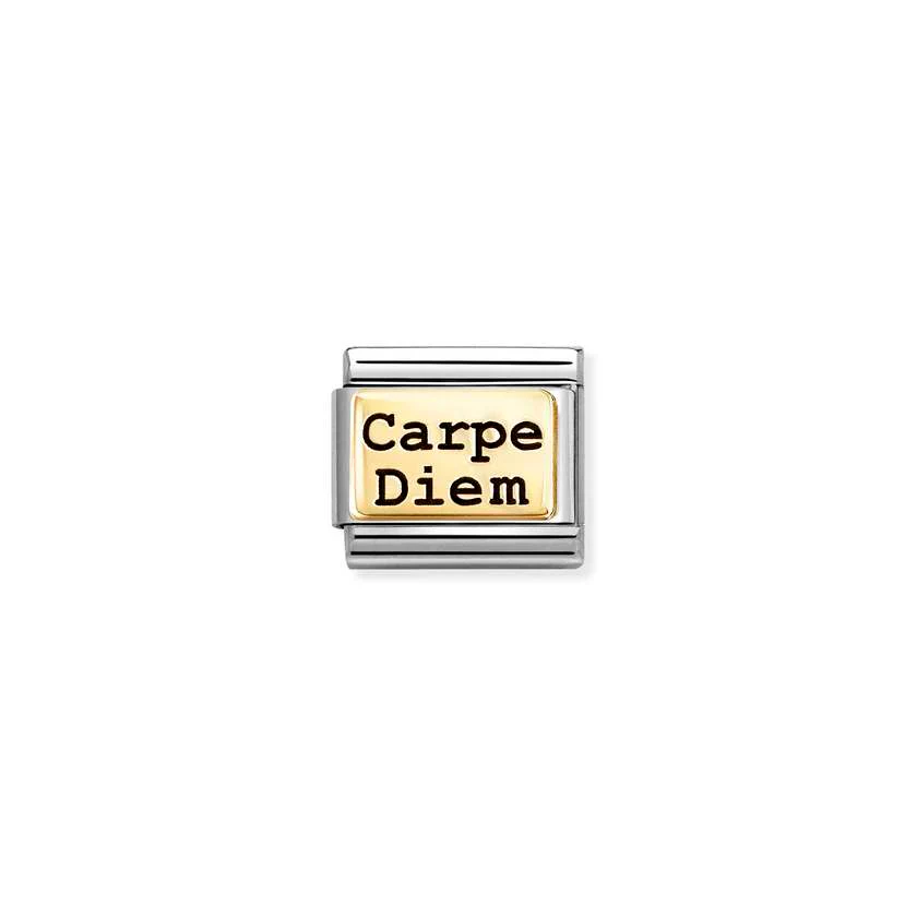 Classic Gold and Enamel Carpe Diem Graduation Charms