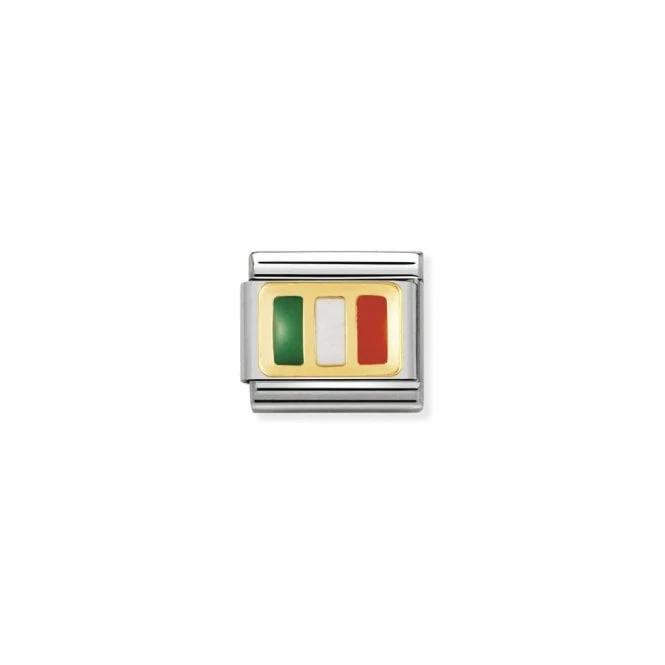 Classic Gold Flag of Ireland Travel Charms