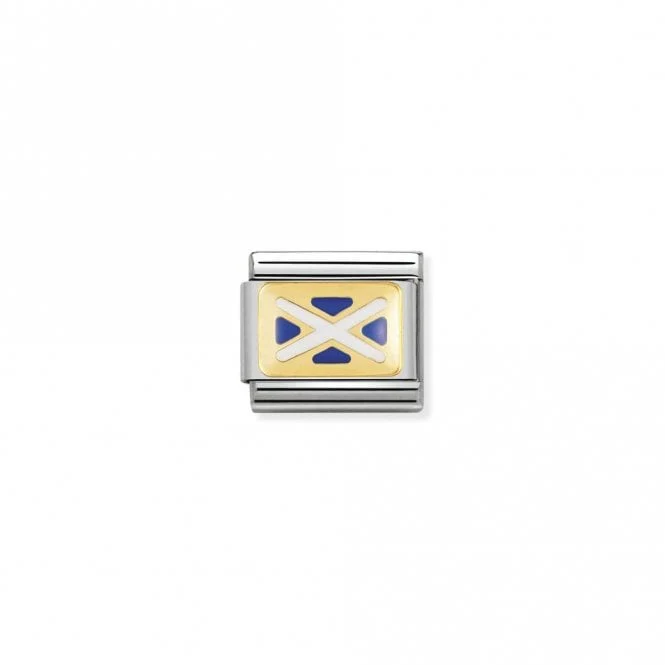 Classic Gold Flag of Scotland Travel Charms