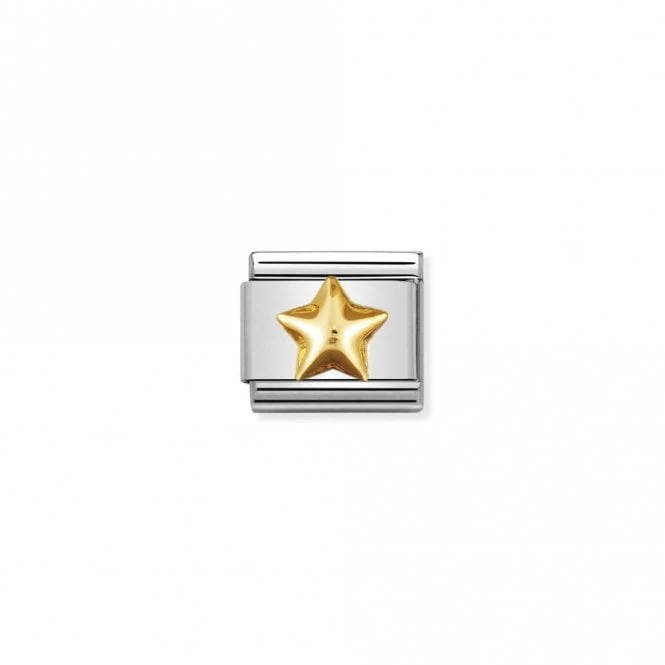 Classic Gold Raised Star Fairytale & Fantasy Charms