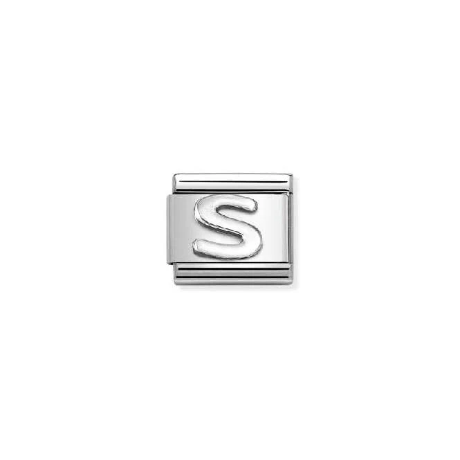 Classic Oxidised Silver S Letters & Numbers Charms