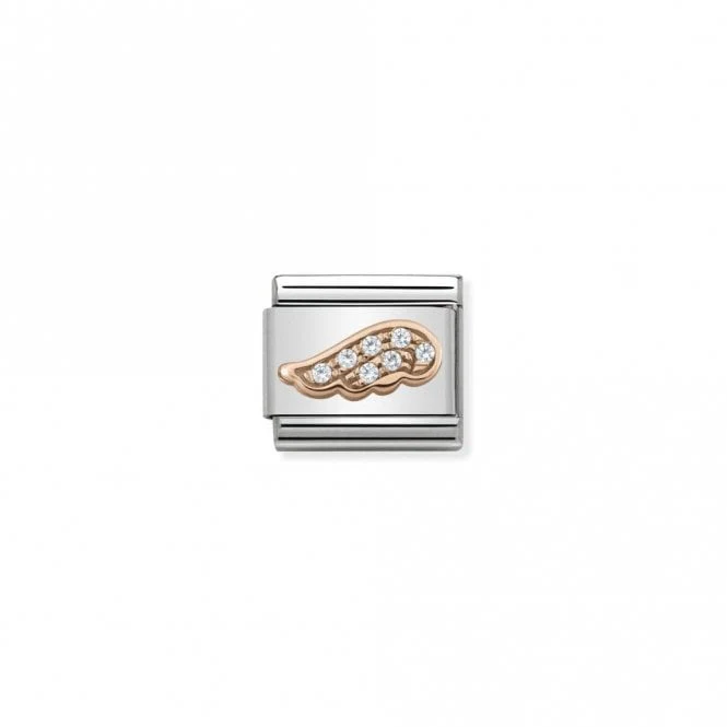 Classic Rose Gold CZ Wing Fairytale & Fantasy Charms