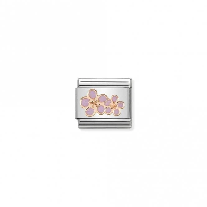 Classic Rose Gold Peach Flowers Flowers & Nature Charms