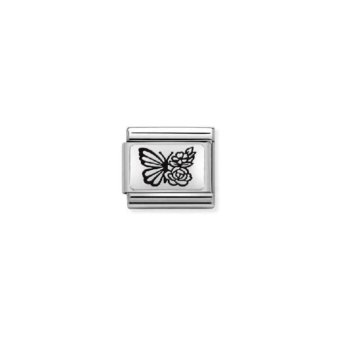 Classic Silver Butterfly Flowers & Nature Charms
