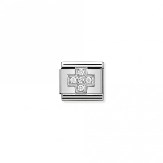 Classic Silver CZ Cross Faith & Religion Charms