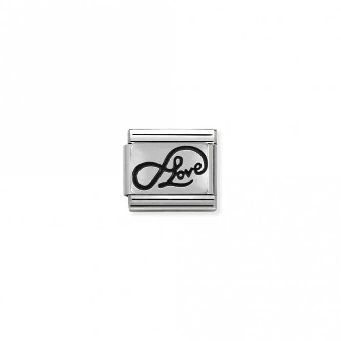 Classic Silver Infinity Love Writing Love & Hearts Charms