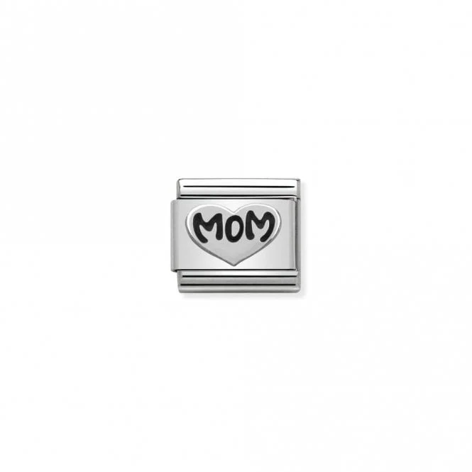 Classic Silver Mom Heart Friends & Family Charms