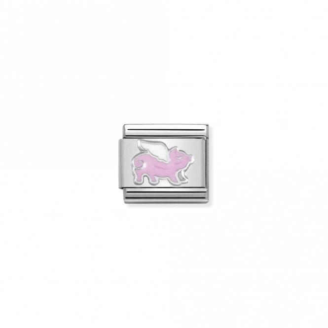 Classic Silver Pig with Wings Fairytale & Fantasy Charms
