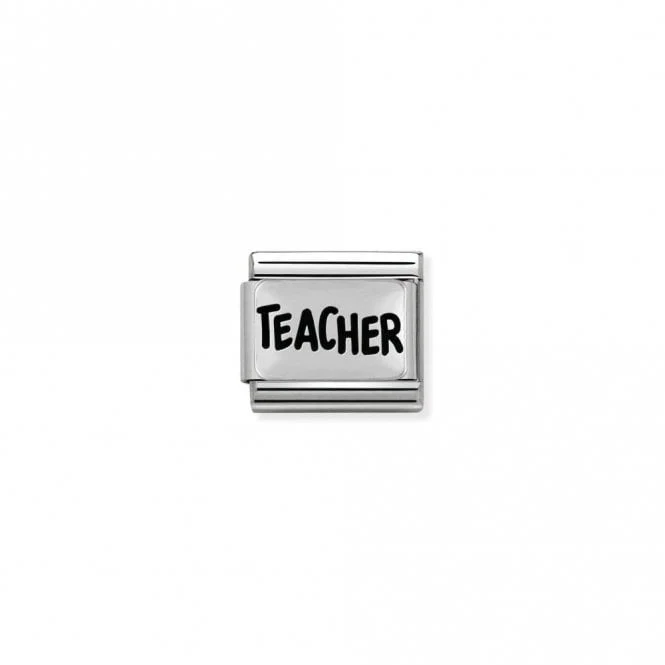 Classic Silver Teacher Graduation Charms