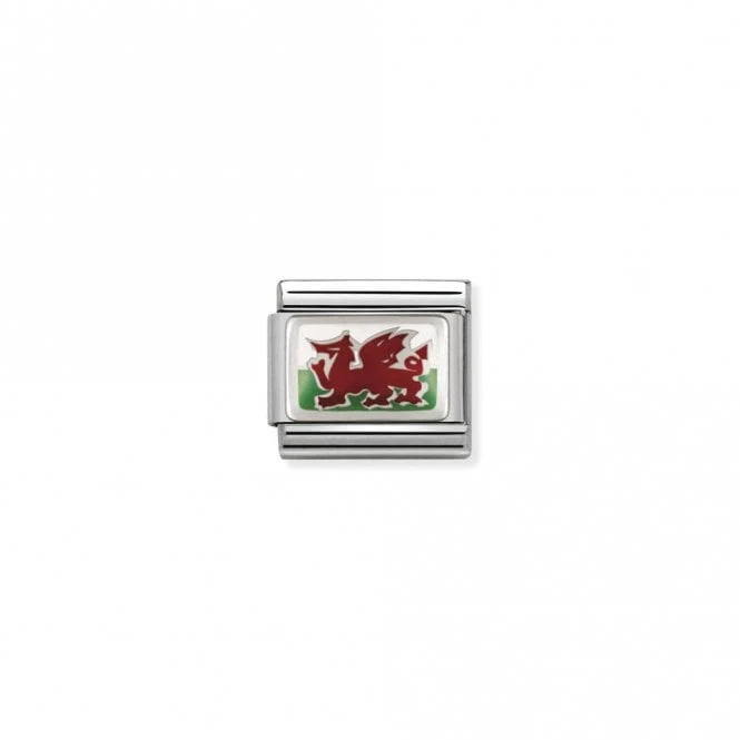 Classic Silver Wales - Welsh Dragon Travel Charms