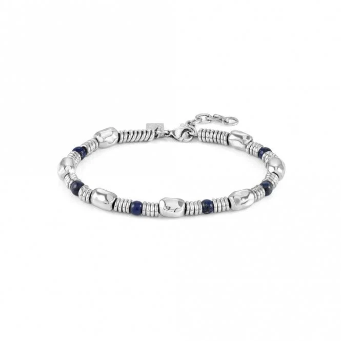 Instinct Steel & Stones Large Sodalite Bracelet