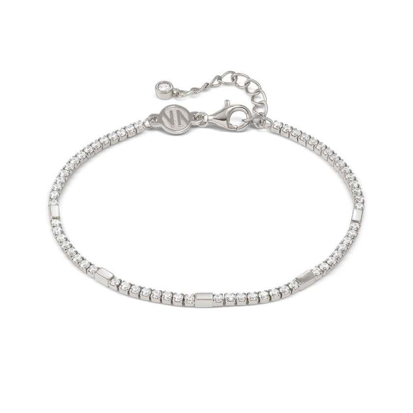 Petit Sparkle Silver Tennis Bracelet with CZ