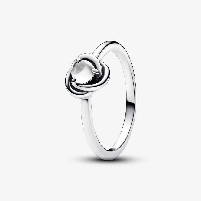 April Birthstone Eternity Circle Ring, Size 52