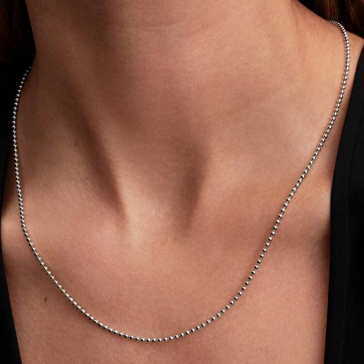 Ball Chain Necklace, 50cm - Image 2