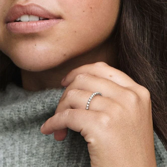 Beaded Stacking Ring, Size 60 - Image 2
